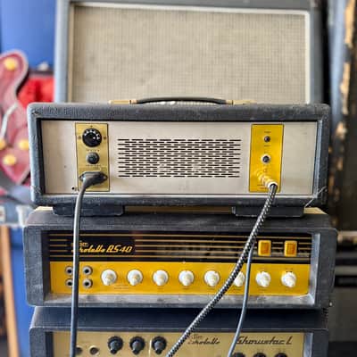 Klemt Echolette BS-40 tube guitar bass amplifier c 1965 - GOLD original vintage valve amp image 5