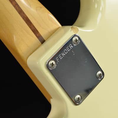 Fender Precision Bass 1986 E Series MIJ Japan Maple Fingerboard Aged White image 10