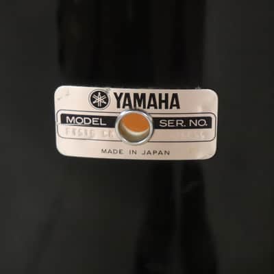 Yamaha Stage Series 4pc Black Drum Kit Set 12/13/16/22" Vintage 1980's image 12