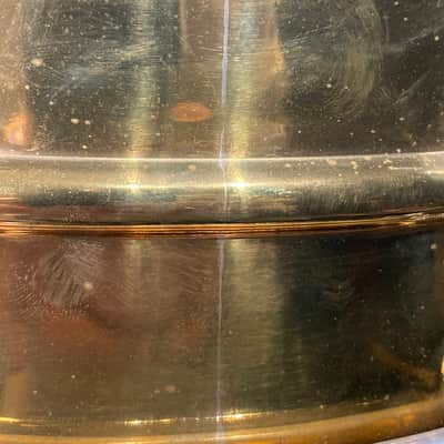 Ludwig 14x5" #401 Super Ludwig (Supraphonic) Brass Snare Drum, Super Rare 1960. Excellent! image 14