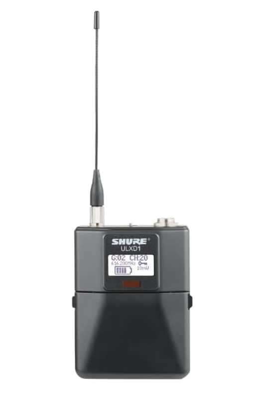Shure ULXD1=-V50 Digital Wireless Bodypack Transmitter with Miniature 4-Pin Connector image 1