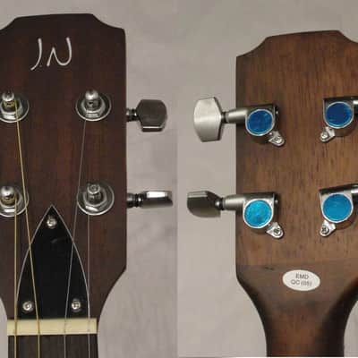 James Neligan CASK FIRKIN 4 string Acoustic Cigar Box Guitar with Gig Bag   2 Tone Satin Sunburs image 4