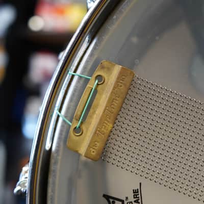 Vintage 1984 USA LUDWIG Lud-A-Loy 6.5x14" Aluminum With Bow Tie Lugs Snare Drum image 16
