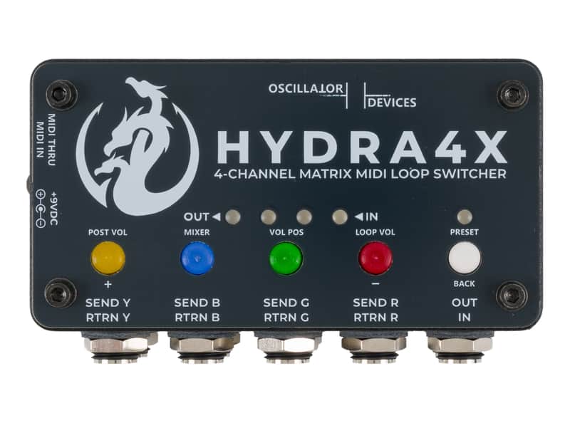 Oscillator Devices HYDRA4X Matrix MIDI Loop Switcher image 1