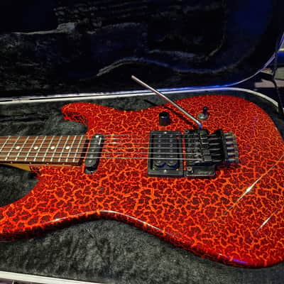RARE 1988 Jackson USA Custom Shop Limited Edition Lava Crackle American Super Strat Pre-Fender Signed Guitar image 21