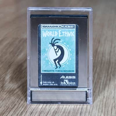Alesis Qcard WORLD ETHNIC / ROM Waveform + Data Card  // Quadrasynth, QSR, S4 / Plus, QS6, QS7, QS8