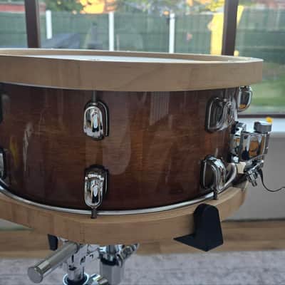 Tama LMP1465FSEN 6.5x14" S.L.P. Series Studio Maple Snare Drum with Wood Hoops 2013 - Present - Sienna Maple image 2