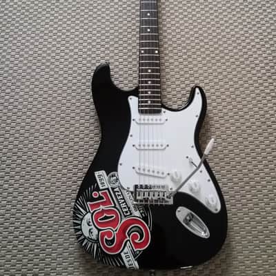 Sol Cerveza RARE Sol Beer Guitar Guitarra Stratocaster 2017 black image 1