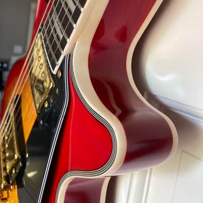 SX Les Paul Custom  Cherry Burst 7lbs 6 oz image 11