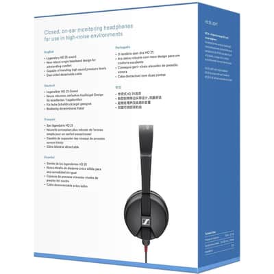 Sennheiser Professional HD 25 LIGHT On-Ear DJ Headphones,Black image 11