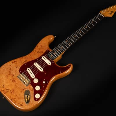 2021 Fender Custom Shop Artisan Maple Burl Stratocaster NOS - Aged Natural | USA Limited Edition Roasted Birdseye Maple Neck Macassar Ebony Fretboard Kloppmann ST60 Pickups | CoA OHSC image 5