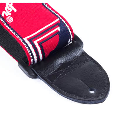 Fender 2" Monogramed Strap Red/White Strap w.Fender LOGO - Strap for Guitars image 5