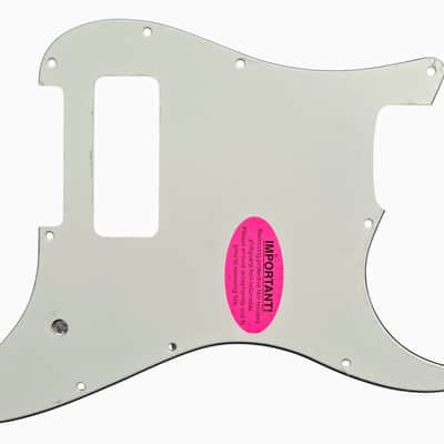 Warmoth Builder's Special-P90 Stratocaster Pickguard-White/Black/White -Mint Condition (Unused).     IMPORTANT: PLEASE READ BUILD SPECS BEFORE PURCHASING- image 1