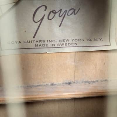 Goya M-22 1950s Sunburst Relic Acoustic Swedish Levin image 3