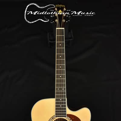 Washburn HD10SCE-0 - Heritage Series - Dreadnought 6-String - Acoustic-Electric Guitar - Natural Gloss image 3