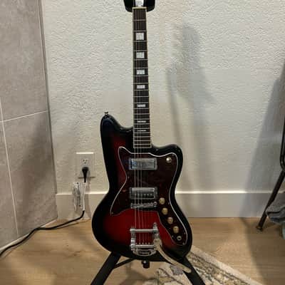 Silvertone 1478 Reissue 2010s - Red Silver Flake Burst image 1