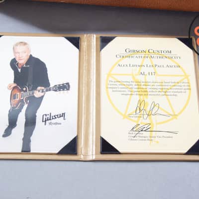 2015 Gibson Custom Shop Alex Lifeson Les Paul Axcess Royal Crimson Piezo Floyd Rose w/ COA + Gibson HSC image 12