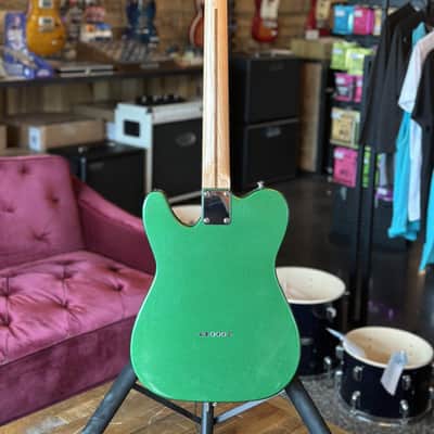 Firefly FFTL Thinline T-Style Electric Guitar - Green w/ Red Tortoise Pickguard image 5