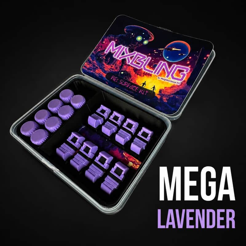Avid S1 - Knob/Fader Kit (Black/Lavender) image 1