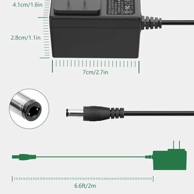 Guitar Pedal Power Supply, 9V, 1A, BOSS PSA Adapter 9V DC Power Supply for Guitar Pedals Keyboard Pedalboard BOSS PSA, 9 Volt 1 Amp DC Power Cord Adapter【Tip Negative】&【4 Way Daisy Chain Pedal Cables】 image 5