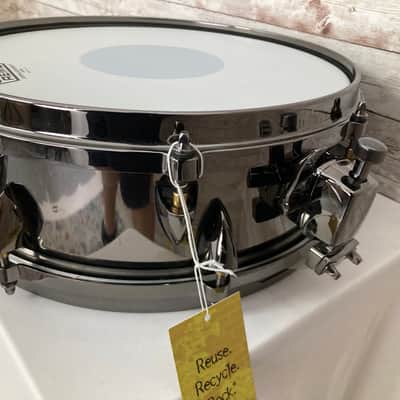 Used Orange County Drums and Percussion 13x4.5" Steel Snare BLACK NICKEL image 3