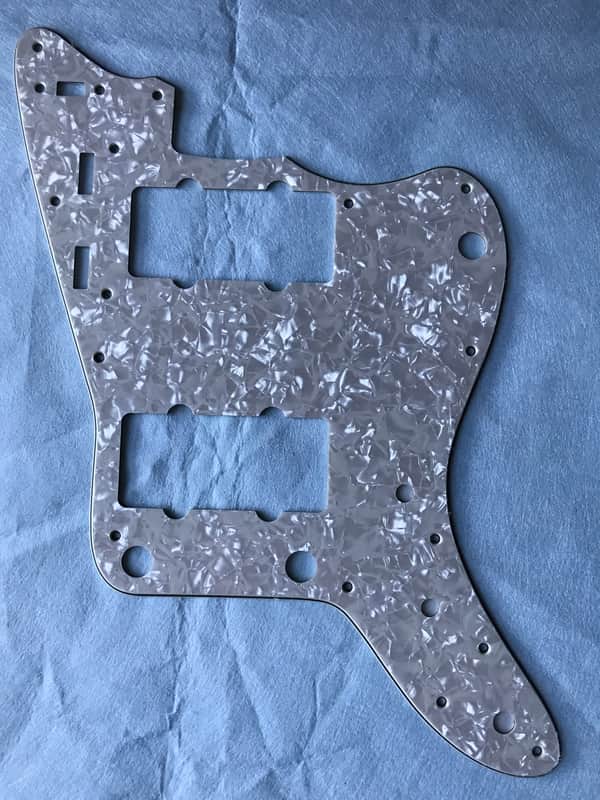 Custom New 4 Ply Ivory White Pearl Japan Jazzmaster Style Guitar Pickguard Scratch Plate image 1