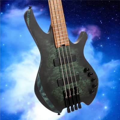 Cort Artisan Space 4 Bass - Star Dust Green; Premium Tone & Stellar Design! w/ Gig Bag image 5