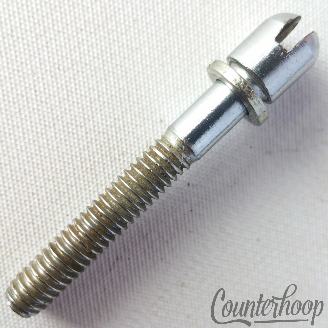 Ajax 1 1/2" Slotted Tension T-Rod Tensioner Snare/Tom Drum Chrome Vintage UK 60s — main photograph