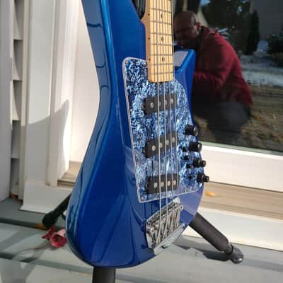 Ernie Ball Music Man Big Al 4SSS 2011 - Pearl Blue image 6