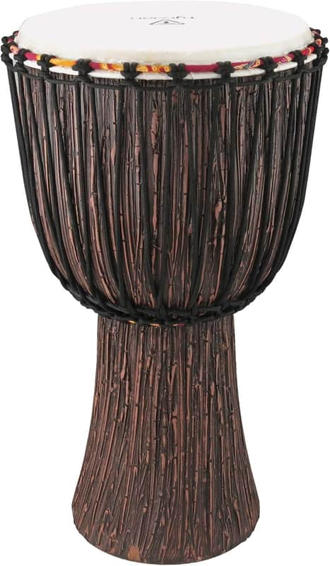 Tycoon Supremo African Djembe Drum w/ 10" Head - Lava Wood Finish image 1
