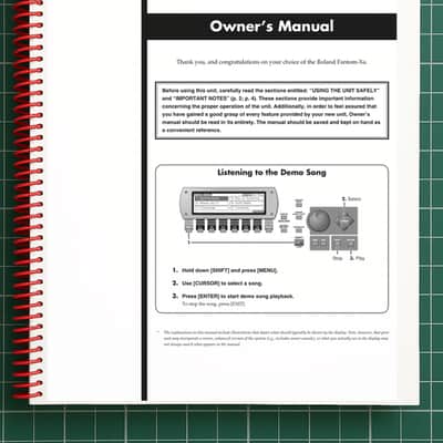 Roland Fantom Xa — Owners Manual User Guide Instructions — 263 Pages — USA Made