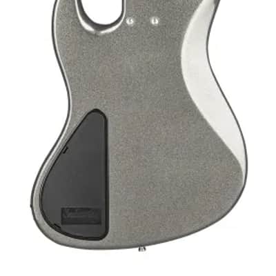 Sadowsky MetroExpress 21-Fret Vintage M/J Bass, Roasted Maple Fingerboard, 4-String - Solid Silver Metallic High Polish image 2