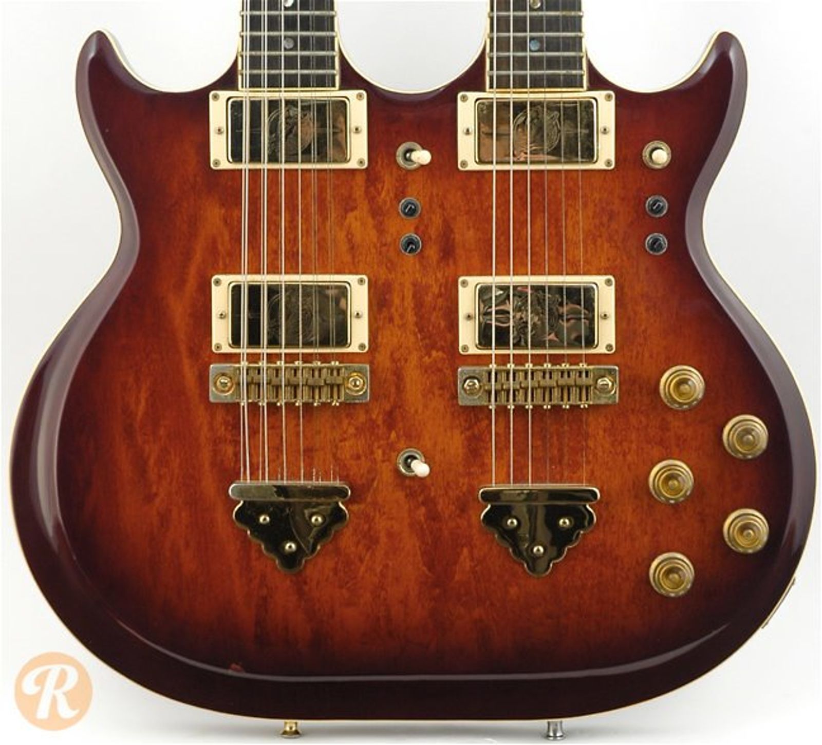 Ibanez AR-1200 Doubleneck Quilted Cherry 1979 | Reverb