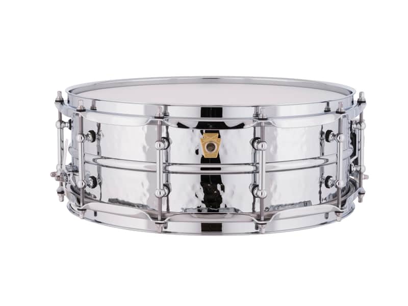 Ludwig *Pre-Order* Supraphonic 5x14" Hammered Chrome Snare Drum Tube Lugs LM400KT Special Order Authorized Dealer image 1