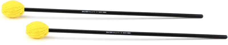 Balter Basics Keyboard Mallets - Hard Yarn  Yellow Head (3-pack) Bundle image 1