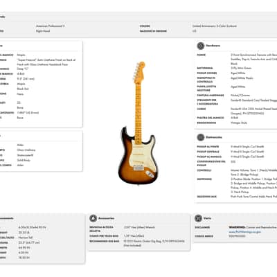 Fender 70th American Professional II Stratocaster MN 2-Color Sunburst - Electric Guitar image 5