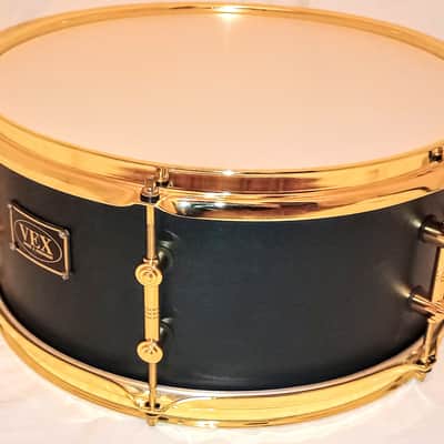 VEX/MARTIALPERCUSSION PARTS CUSTOM SATIN BRASS TRIMMED SNARE DRUM  2024 - DARK SATIN -FREE SHIP TO CUSA! image 7
