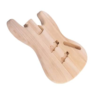 Unfinished Jazz Bass Style Solid Poplar Wood Body DIY Project image 4