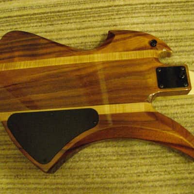 Warmoth Mockingbird Exotic Classic African Tulip Laquered. image 2