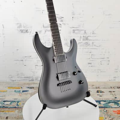 ESP LTD MH-1000 Baritone Electric Guitar - Black Satin image 3