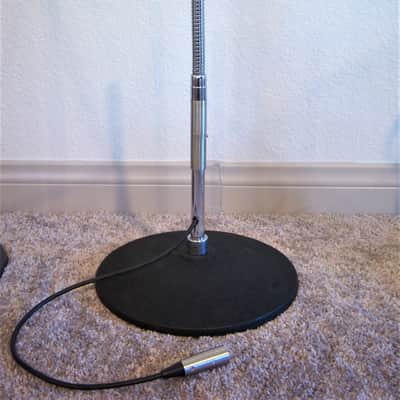 Vintage 1990's Chinese variant model / Atlas Sound MS-12C microphone floor / desk stand w XLR cable image 1