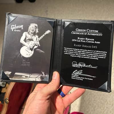 Gibson Custom Shop Randy Rhoads '74 Les Paul Custom (Aged) 2010 - Aged Alpine White image 6