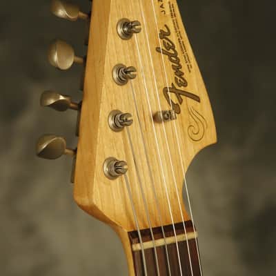 all original 1965 Fender Jazzmaster Sunburst clay dots, January of '65 image 8