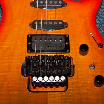 Zion Classic 1988 - Flame Maple, Cherry Sunburst, #1558, circa 1988 image 5