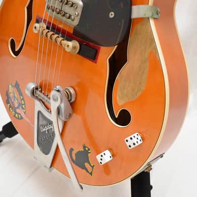 Gretsch Custom Shop Master Built G6120SSC Brian Setzer Tribute 2007 - Vintage Orange image 3
