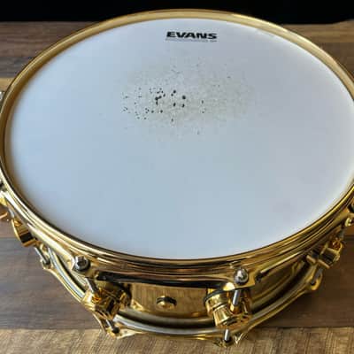 DW Collectors Bell Brass Snare Drum 14x6.5 Gold Hardware image 9