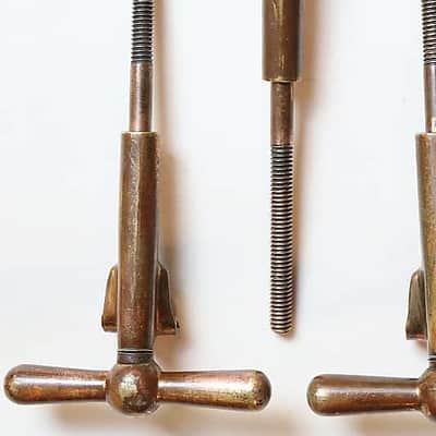 Set of (12) Ludwig DeLuxe Finish T- Rods & Claws for "Black Beauty" Bass Drum - 1928 / EIGHTEEN PHOTOS image 11