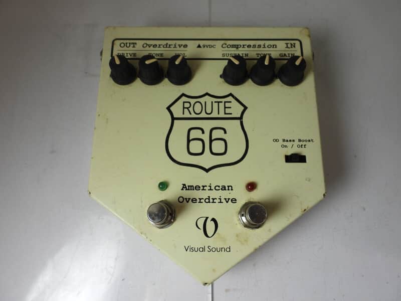 Visual Sound Route 66 American Overdrive Compressor Effects Pedal Version 1 V1 image 1