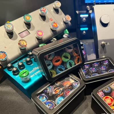 12Pcs Tonevo Footswitch Topper Cap Devil Eye / Blue and White Porcelain Style, Price include the import duty to US buyer image 3