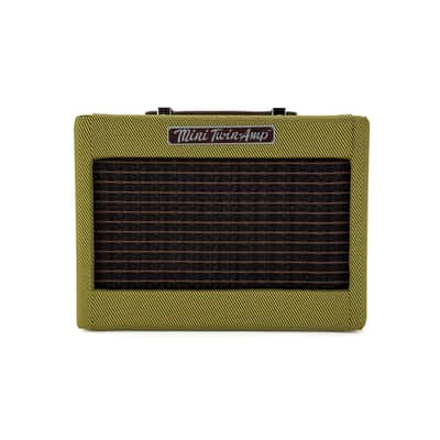 Fender Mini 57 Twin-Amp Desktop Guitar Amplifier, Tweed image 4
